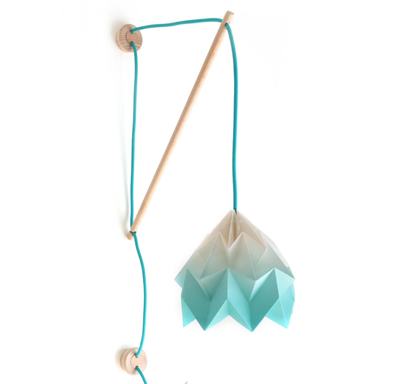 Suspension murale Moth Gradient Turquoise